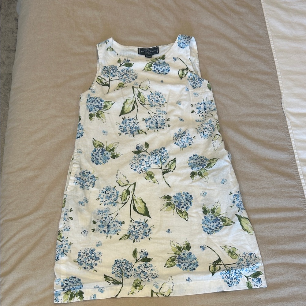 Kiel James Patrick Floral Mini Dress - White and Blue